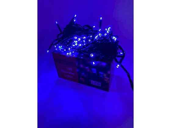 Гирлянда 180LED синий 16м черн провод 220V 0370-18 ТМ PRC Киев