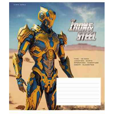 Зошит Школярик Iron&amp;Steel 24 аркуша клітинка (024-3284K) Вінниця