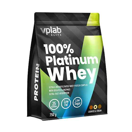 Протеїн VPLab 100% Platinum Whey - 750g (Cookies Cream) Луцьк