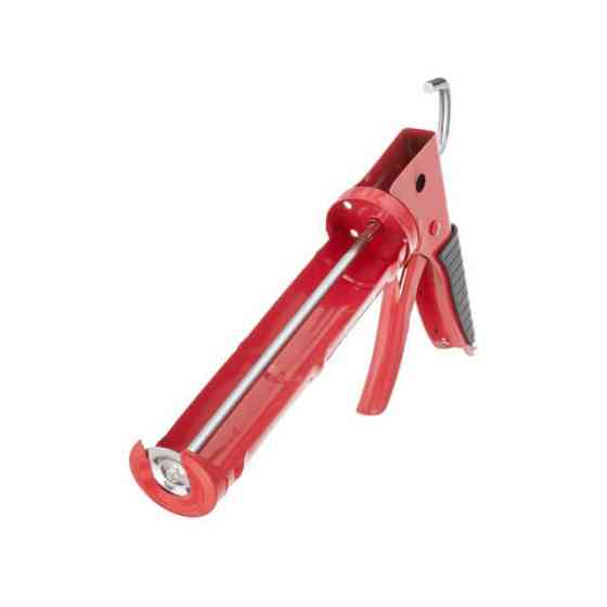 Пистолет для выдавливания силикона, 300 мл, прорезиненная рукоятка INTERTOOL HT-0023 Киев