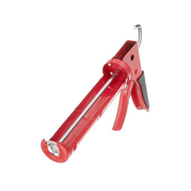 Пистолет для выдавливания силикона, 300 мл, прорезиненная рукоятка INTERTOOL HT-0023 Киев - изображение 4