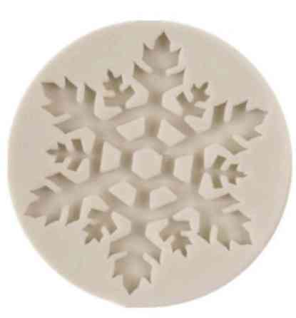 Молд Снежинка силикон 5 см серый Киев