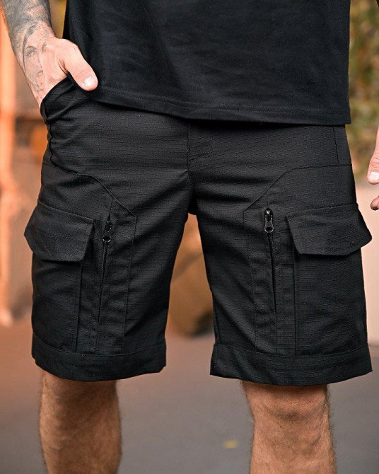 Городские тактические шорты GEN 3  черные ПП7726 Одесса - изображение 5