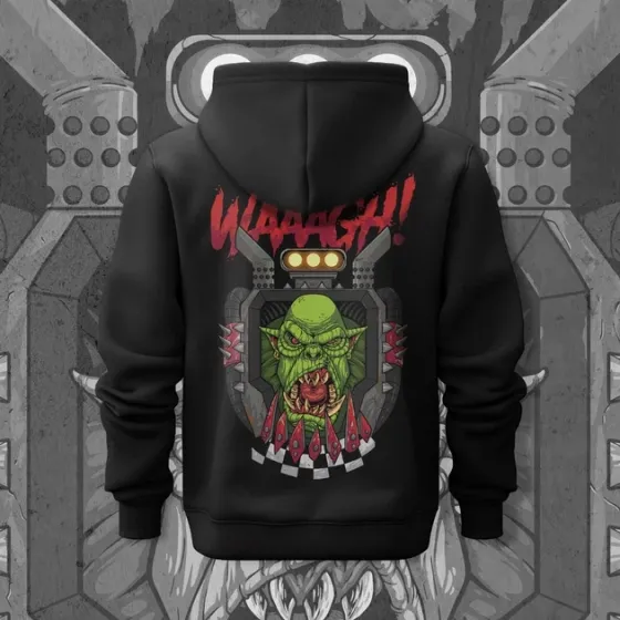 Худи для подростка мальчика с принтом WarHammer 40K Waaagh! Размер 140 Anime11139 Днепр