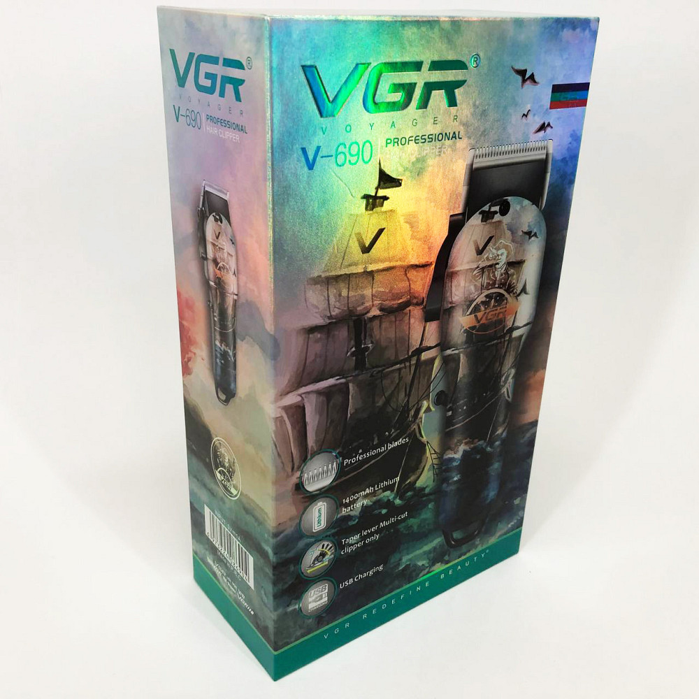 Домашня машинка акумуляторна для стрижки волосся VGR, Тример з регульованою довжиною IY-46 Львів - фото 15