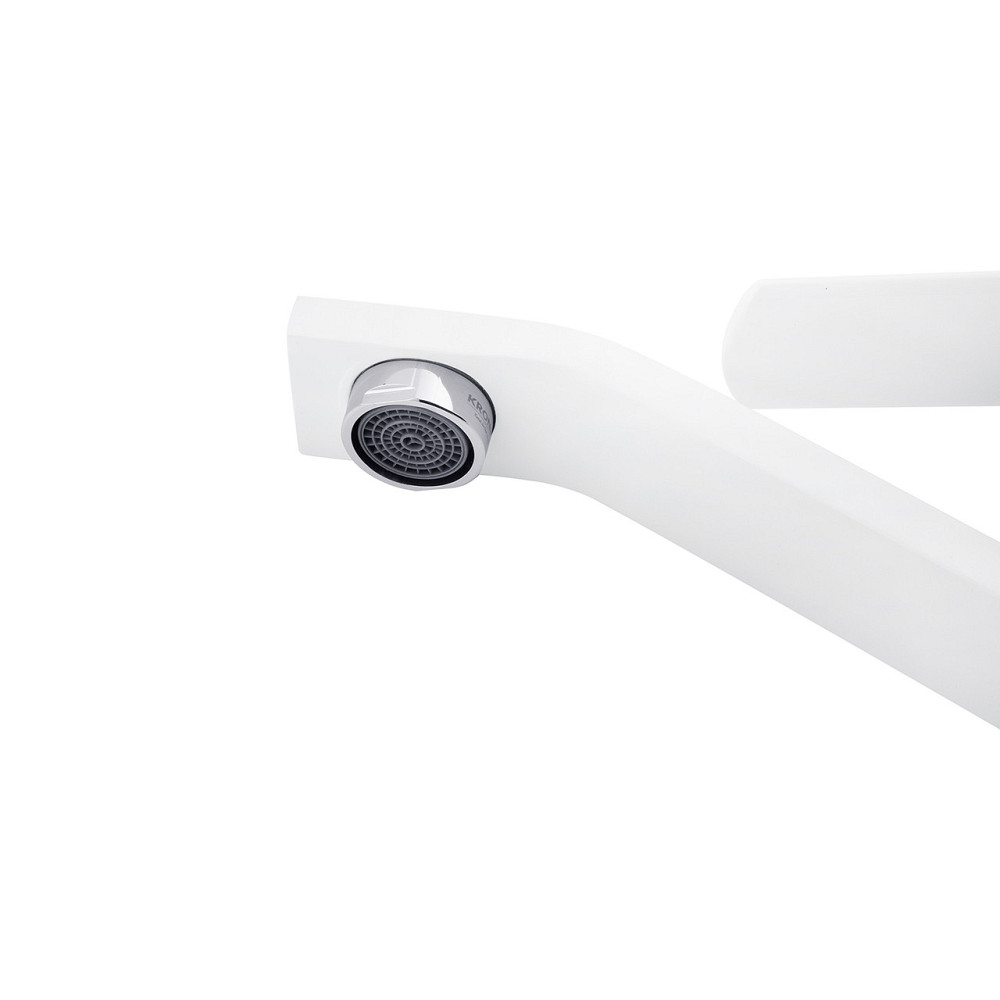 Змішувач для раковини Kroner KRP Armada - W011 білий/хром Київ - фото 6