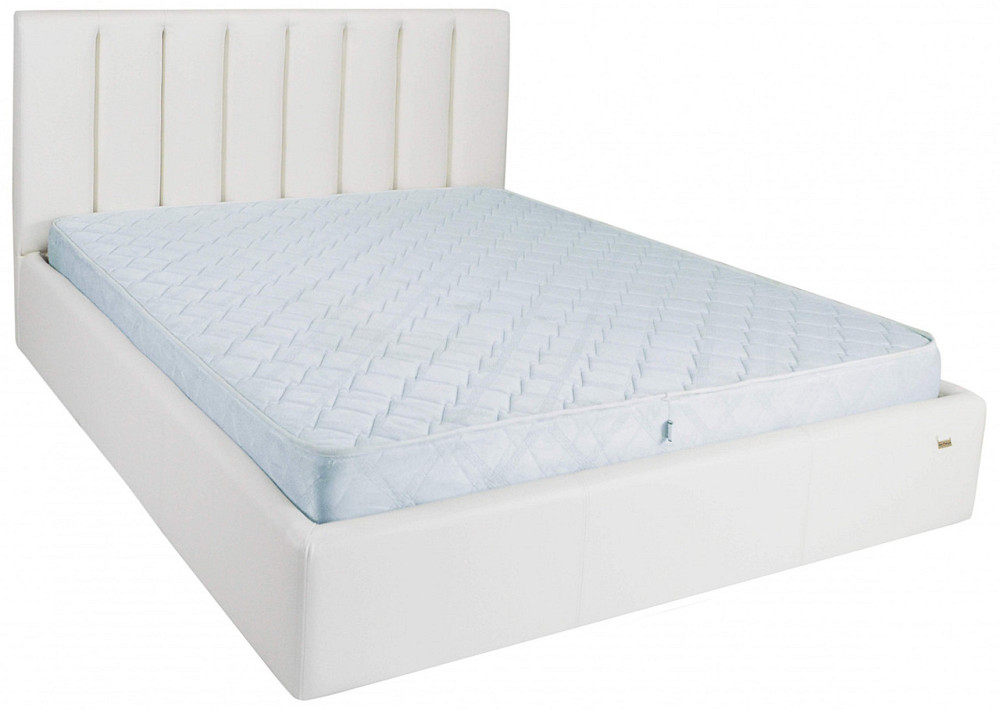 Ліжко Двоспальне Sanam Standart 180 х 190 см Boom 01 Білий Дніпро - фото 6