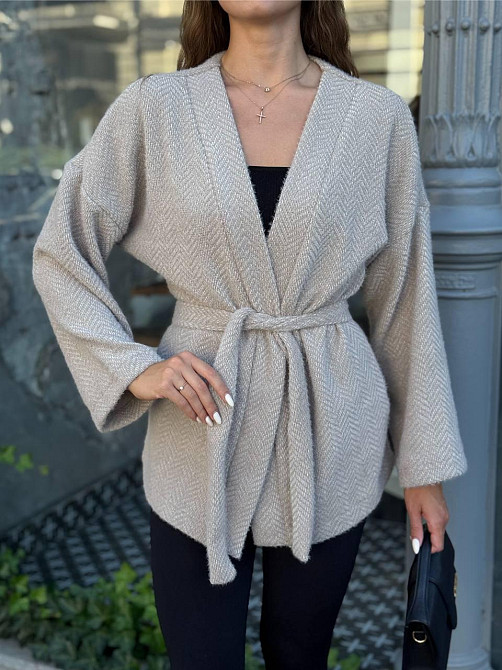 Жіночий теплий модний кардиган альпака Моко, 46/48 Одеса - фото 2