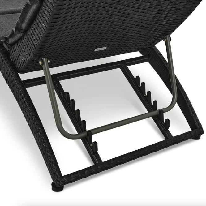 Садовий шезлонг Di Volio Ciampino чорний/графітовий Київ - фото 9