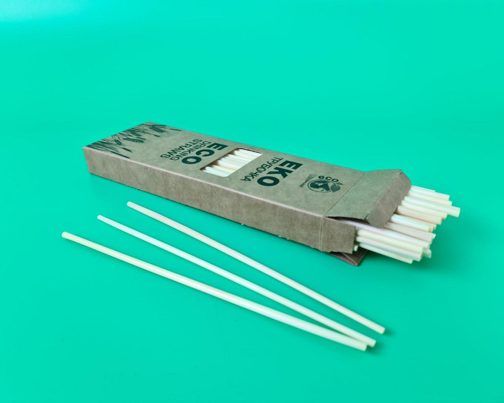 Трубочки для напитков «Пшеница» 100 шт – одноразовые соломинки с узором, для соков, коктейлей, праздников Харьков - изображение 4