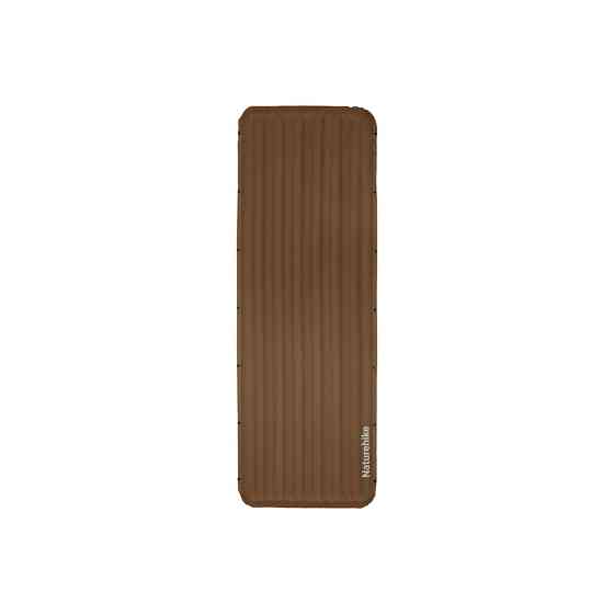 Матрац туристичний надувний одномісний Naturehike CNK2450WS034, 198х68х9.5 см, коричневий, для кемпінгу із мішком для надування Киев