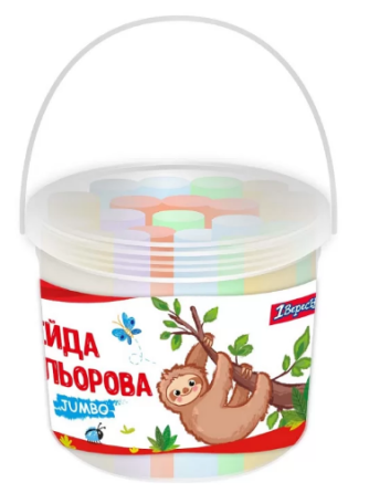 Крейда кольорова 16 шт. "Yes" JUMBO Zoo Land кругла у відрі, 400480, шт Київ
