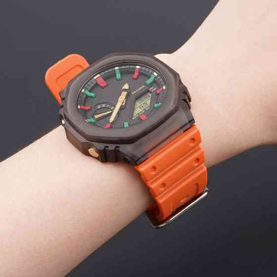 Ремешок для Casio G-Shock GA-2100/2110 Orange SI SBR Киев