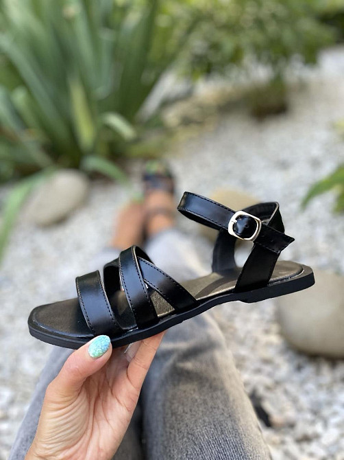 Rosta Босоніжки жіночі ROSTA 1044 чорні (літо, шкіра натуральна) (5142) Коломия - фото 2