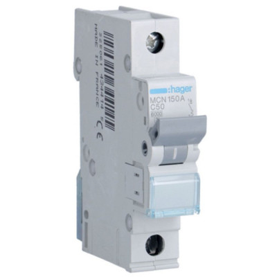 Автоматический выключатель Hager 1-п. C 50A (6kA) 1M (A) (MCN150) Винница - изображение 1