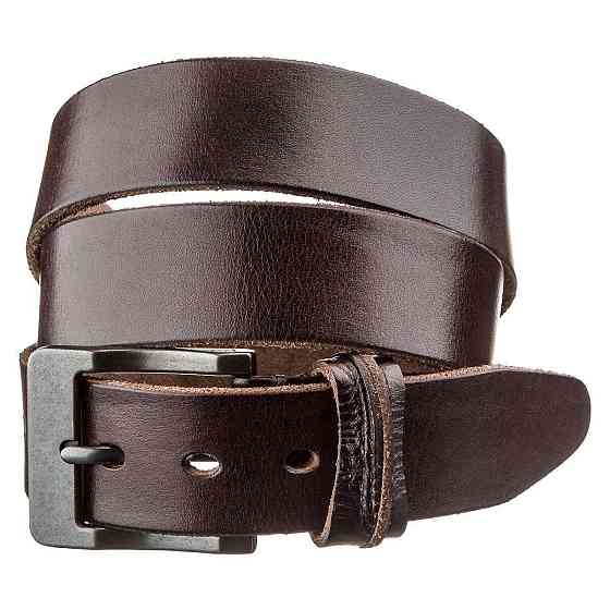 Ремінь з масивною пряжкою Vintage 20128 Коричневий Київ