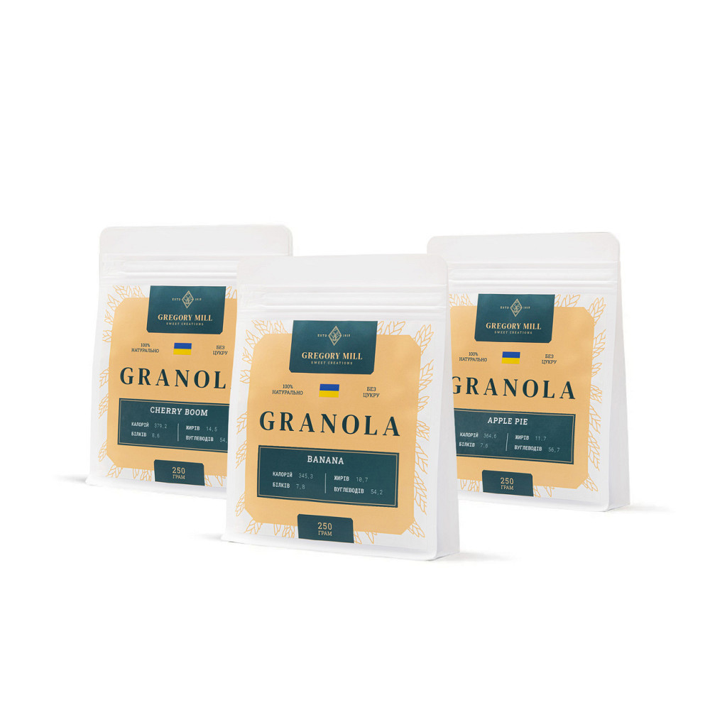 Смачний набір Fruity Gregory Set Apple Pie, Banana & Cherry Boom, 750 г Київ - фото 11