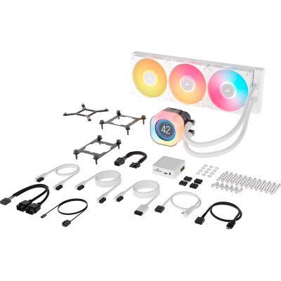 Система жидкостного охлаждения Corsair iCUE LINK TITAN 360 RX LCD White AIO (CW-9061026-WW) Винница - изображение 9