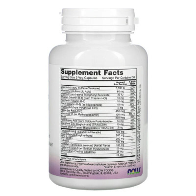 Вітамінно-мінеральний комплекс Now Foods Вітаміни для Шкіри, Волос і нігтів, Hair, Skin &amp; Nails, 90 в (NOW-03373) Вінниця - фото 2