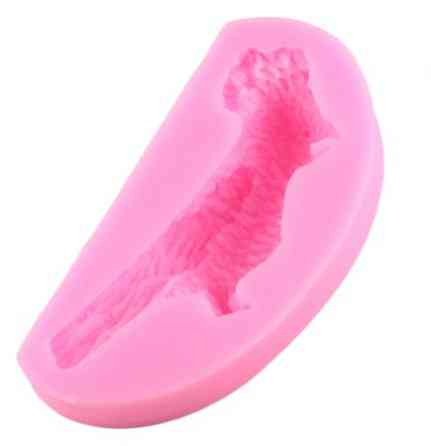 Молд из силикона Попугай 75 на 63 на 45 мм розовый Киев