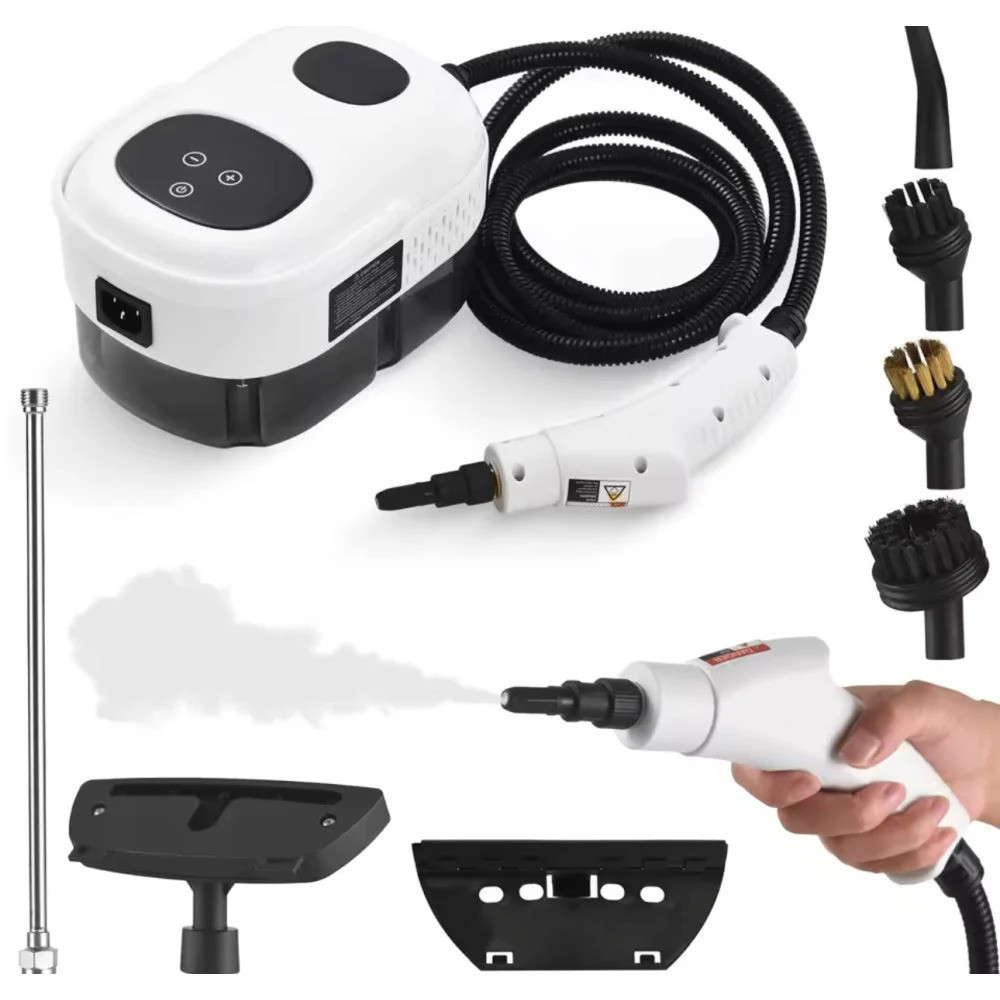 Портативный пароочиститель 2500Вт, 1,2л + 7 насадок / Пароочиститель для дома / Паровой очиститель Киев - изображение 1