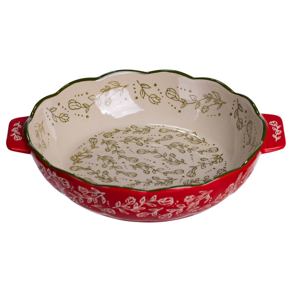 Yiwu Форма для запікання Vintage Ø25 (см) кругла з ручками Червона HM04-07 Коломыя - изображение 4