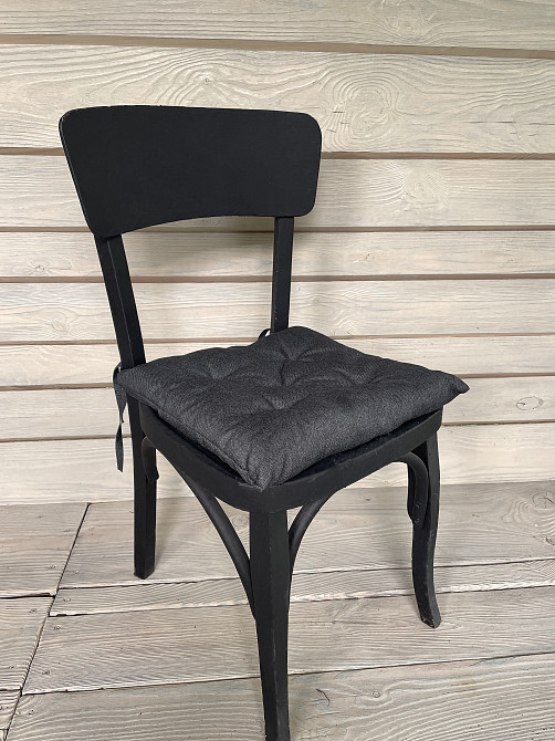 Подушка для стульев (38x38х5 см) Decorator Sawana цвет темно-серый 84-040 Киев - изображение 3