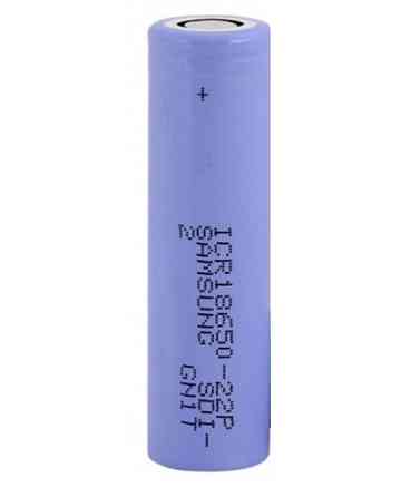 Аккумулятор Samsung ICR18650-22P 2200 mAh 10А (Голубой) Винница