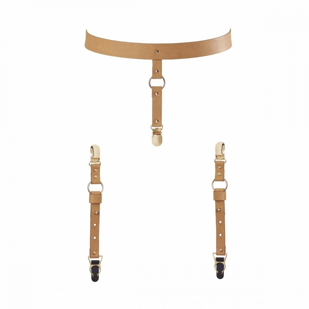Підтяжки Bijoux Indiscrets MAZE - Suspender Belt for Underwear and Stockings Braun O\S Sex Aura Київ - фото 2