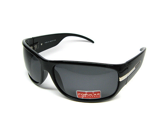 Окуляри чоловічі чорні сонцезахисні Popular Київ - фото 1