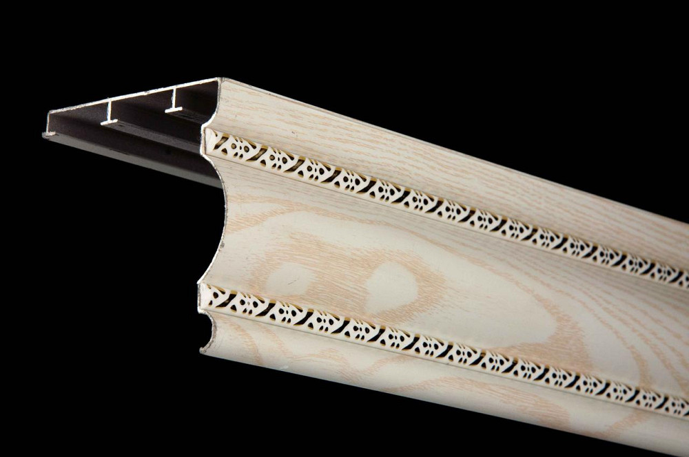 Трьохрядний алюмінієвий карниз БР-13 Дуб білий Бровари - фото 1