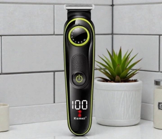 Машинка для стрижки 5в1 Kemei KM-696, триммер для волосся, бороди, носа та вух, регулювання 1-10 мм Одеса