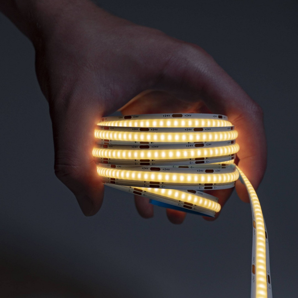 Miboxer LED стрічка COB Tunable White, 8мм, CCT Tunable White 2700K-6500K, 7W/m, 520LM/m 24V IP Київ - фото 2