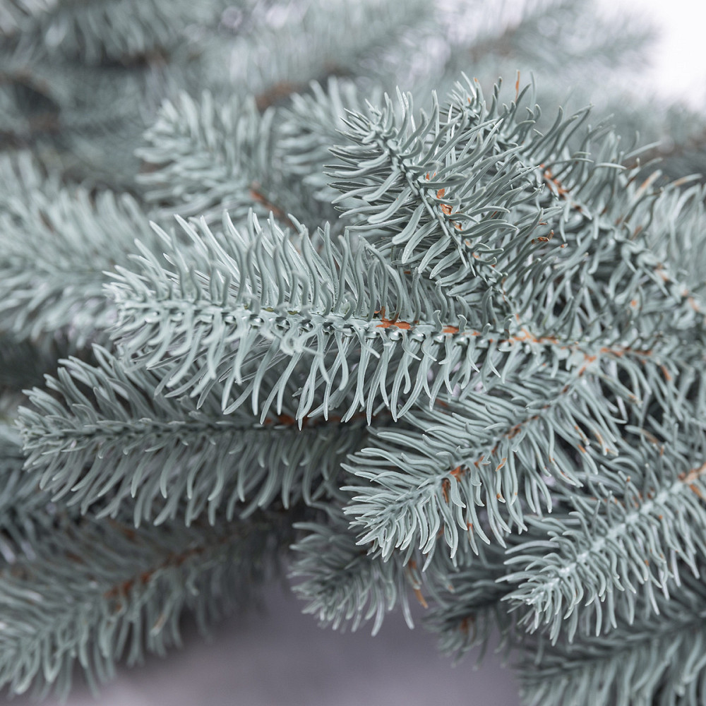 Штучна гірлянда Хвоя 2 м блакитна, новорічна гірлянда лита реалістична Преміум KOS-HVO2 Київ - фото 5