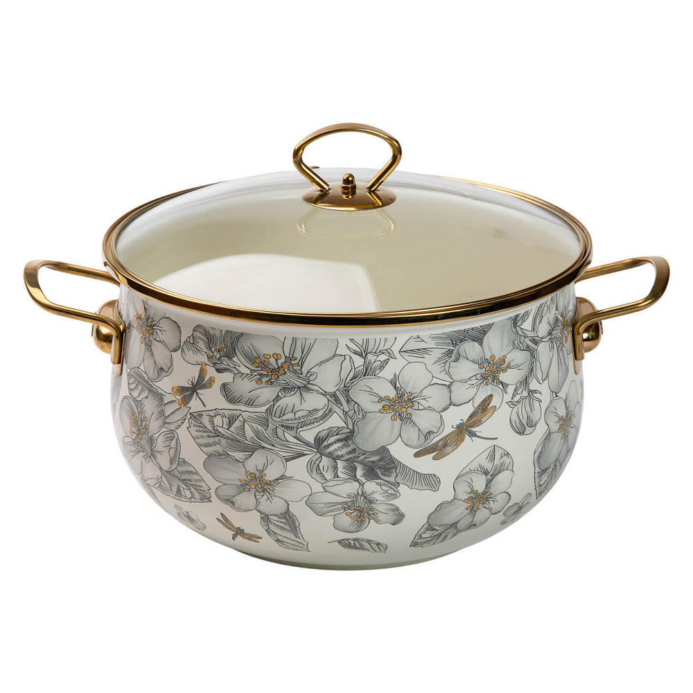 Емальована каструля 6,5 л для всіх плит Київ - фото 7