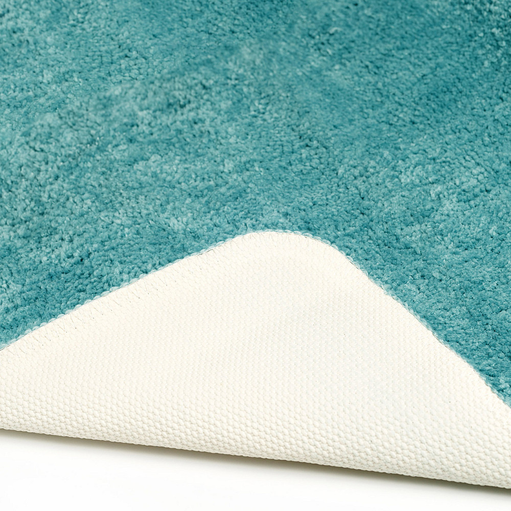 Коврик для ванны и душа Bathlux мягкий тканевой прорезиненный, нескользящий Бирюзовый Каменец-Подольский - изображение 3