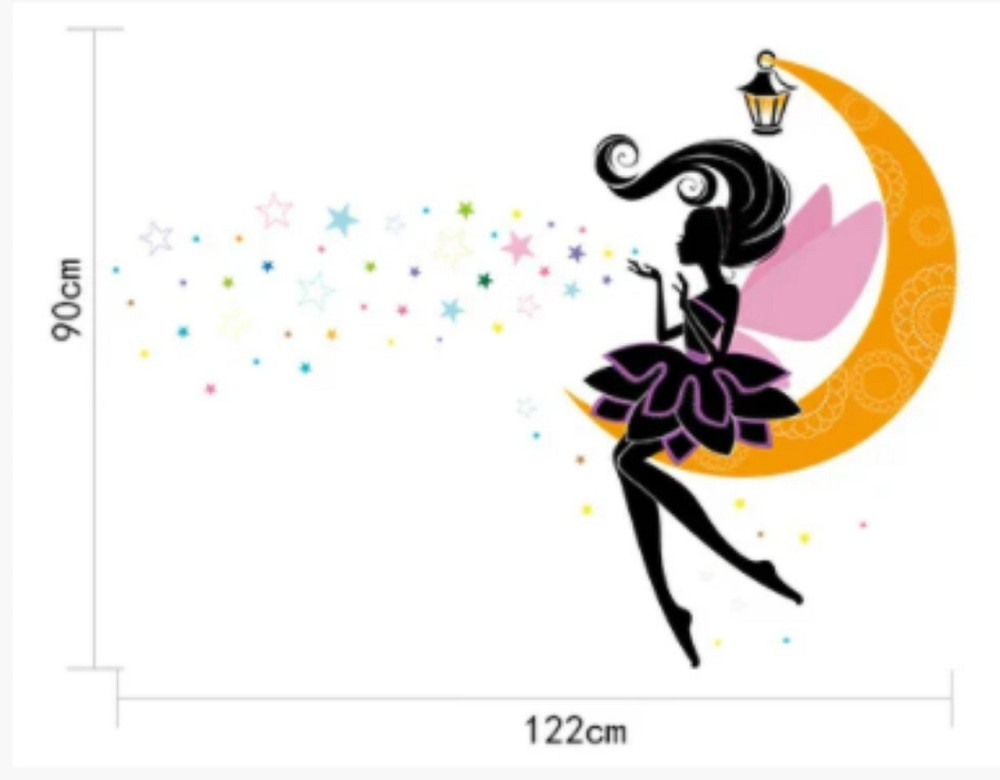 Интерьерная наклейка Фея на луне Киев - изображение 2