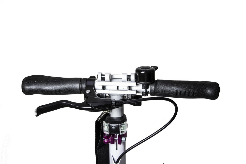 Складаний двоколісний самокат Scale Sports SS-10 з ручним гальмом. 2 амортизатори. Білий Одеса - фото 5