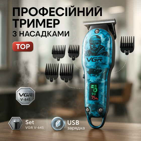 Модний машинка для стрижки волосся, Набір машинок для стрижки Практична машинка волосся UX-97 Львів