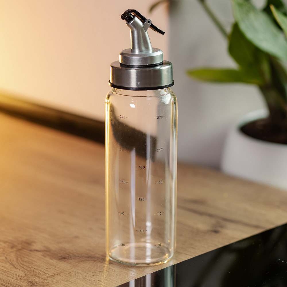 Пляшка для олії та оцту з дозатором 350 мл скляна HP-1348 Київ - фото 4