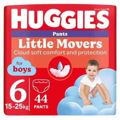 Подгузники Huggies Little Movers/Pants 6 Mega 15-25 кг для мальчиков 44 шт (5029053547657) Винница