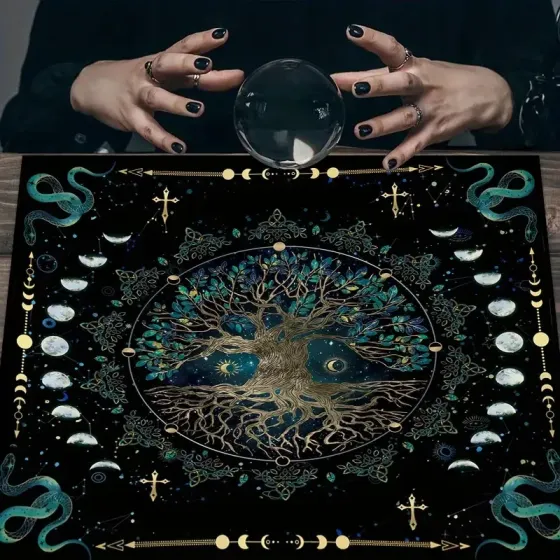 Езотерична скатертина “Дерево життя і Місяць” 75×75 см Київ