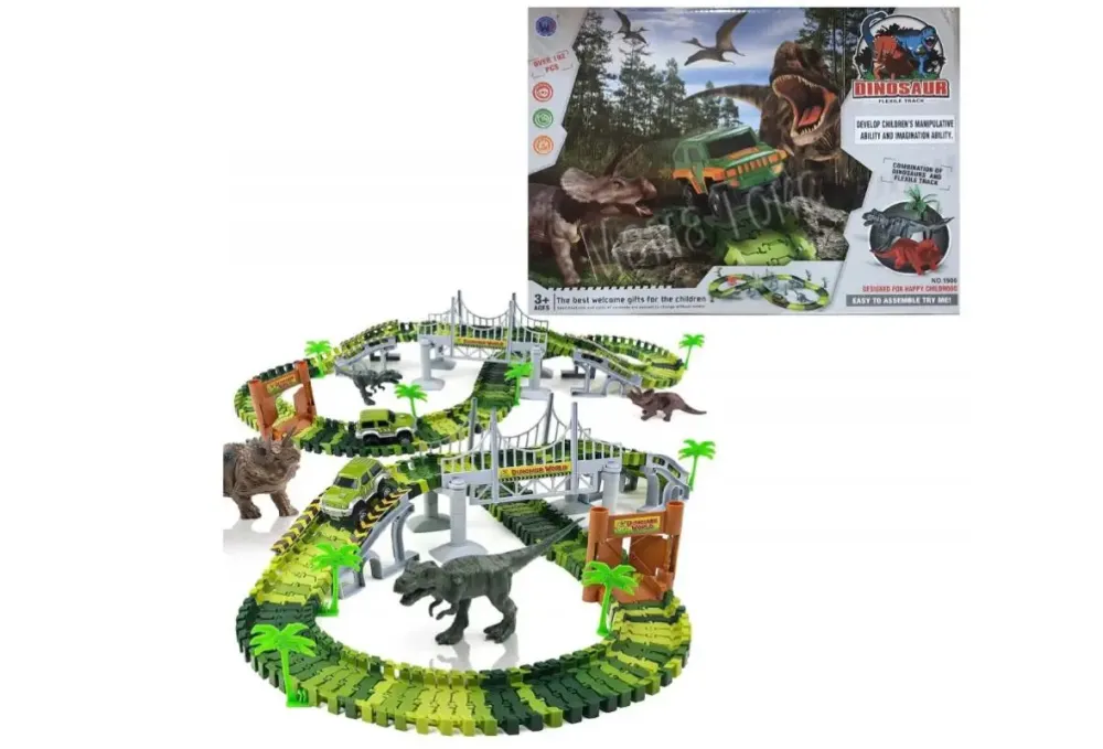Гибкий автомобильный трек с динозаврами Dinosaur 192 Коломыя - изображение 4