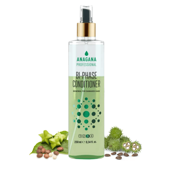 Двофазний кондиціонер Відновлення для пошкодженого волосся BI-PHASE CONDITIONER renewal for damaged hair ANAGANA 250 мл Винница