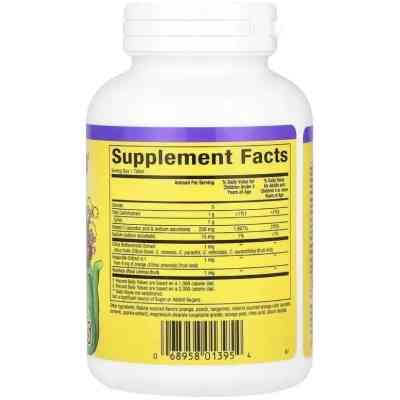 Вітамінно-мінеральний комплекс Natural Factors Вітамін C для дітей, 250 мг, смак апельсину, Chewable Vitamin C, 90 (NFS-01395) Вінниця