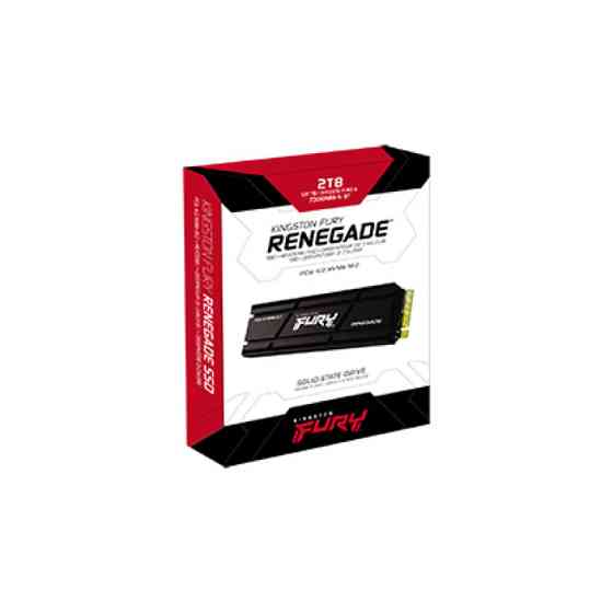 Накопичувач SSD M.2 Kingston FURY Renegade with Heatsink 2TB 2280 NVMe PCIe Gen 4.0 x4 3D TLC NAND Київ