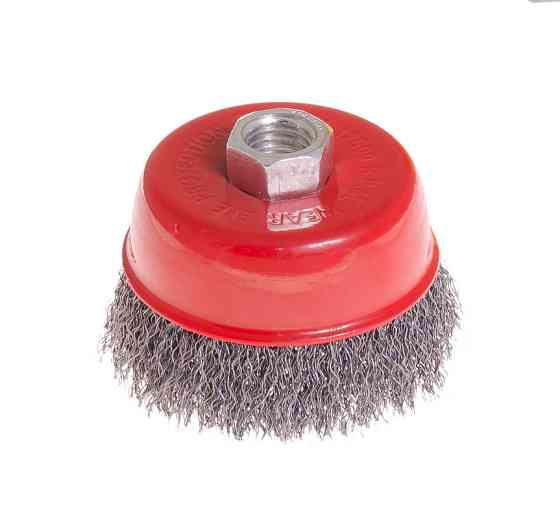 Щітка торцева MASTERTOOL з рифленого дроту Ø 75 мм М14 19-7207 Коломия