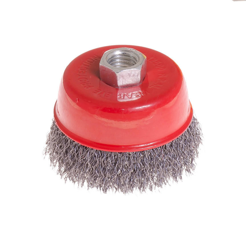 Щітка торцева MASTERTOOL з рифленого дроту Ø 75 мм М14 19-7207 Коломыя - изображение 1