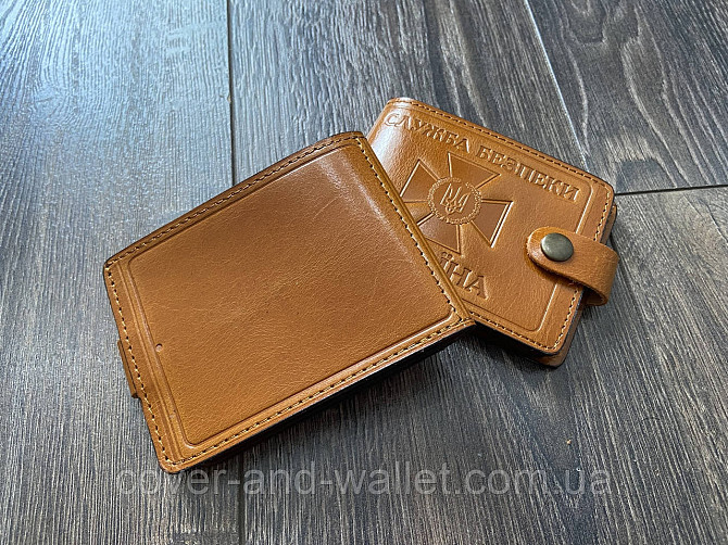 Шкіряна обкладинка пормтоні на посвідчення "СБУ" P_Leather Київ - фото 8