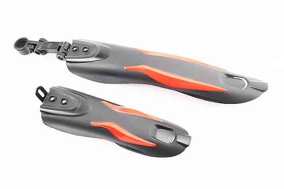 Крила пластмасові 24-26" MTB, чорні з червоною вставкою XGNB-018 Київ